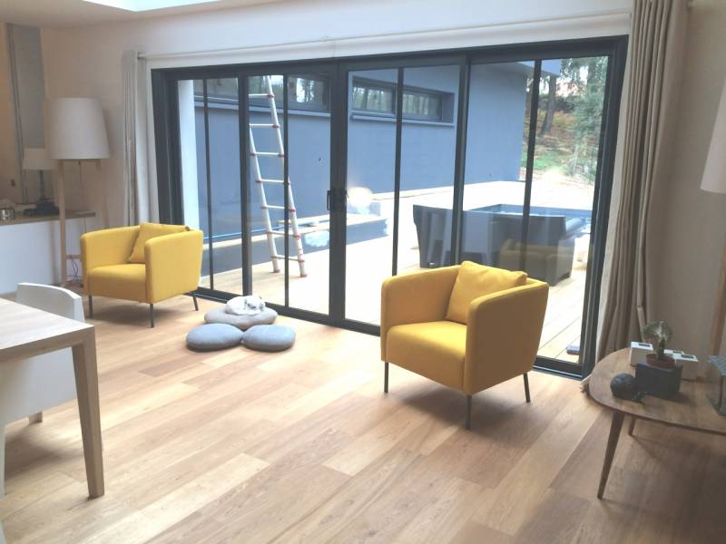 plancher chene petits noeuds sur sol chauffant livraison en france