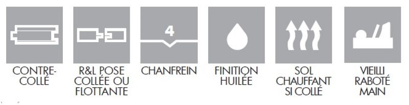 contrecollé chêne Aspen compatible sol chauffant